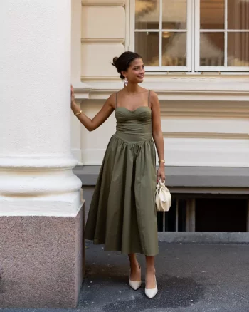 Vela Dress Deep Lichen - Urban Pioneers