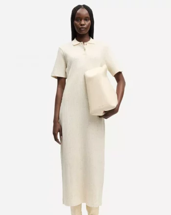 Sanell Polo Dress Egret Mel - Samsøe Samsøe