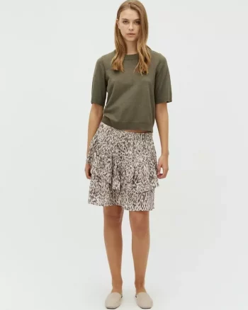 Vildea Skirt Lynx Print Grey - MbyM