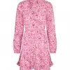 Shinya Dress Lynx Print Pink - MbyM