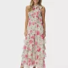 Marli Big Flower Dress Creme - Neo Noir