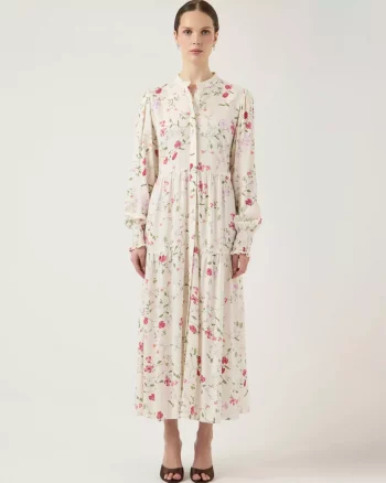 Yasasina LS Long Dress Pristine/Botalia - YAS