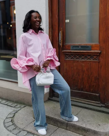 Marion Volant Shirt Bubble Pink FORHÅNDSSALG! - From Paris With Love