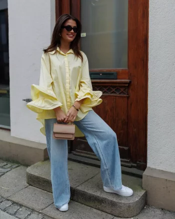 Marion Volant Shirt Butter Yellow FORHÅNDSSALG! - From Paris With Love