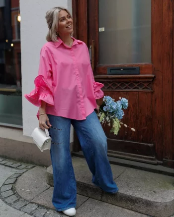 Marion Volant Shirt Hot Pink FORHÅNDSSALG! - From Paris With Love