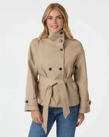 Munet Trench Jacket Sand - Neo Noir