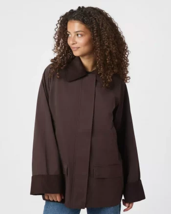 Anastacia Cord Jacket Brown - Neo Noir