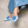 Fiona Crystal Satin Light Blue - Custommade