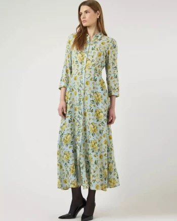 Yassavanna Long Shirt Dress Skyway/Matira - Yas