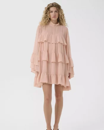 Chiffany Short Dress Maple Sugar - Gestuz