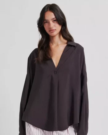 Timeline Blouse Chocolate Torte - Second Female