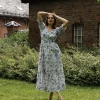 Cecilie Dress White/Blue - Secrets By B