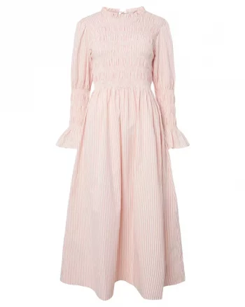 Yaswito LS Long Dress Birch/W Stripes - Yas