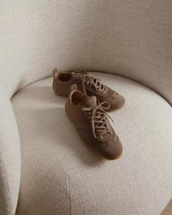Shade Suede-Leather Taupe - Jim Rickey