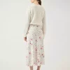 Yaspella HW Midi Skirt Pristine/Botalia - Yas