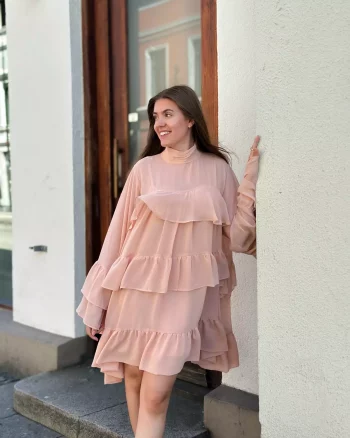 Chiffany Short Dress Maple Sugar - Gestuz