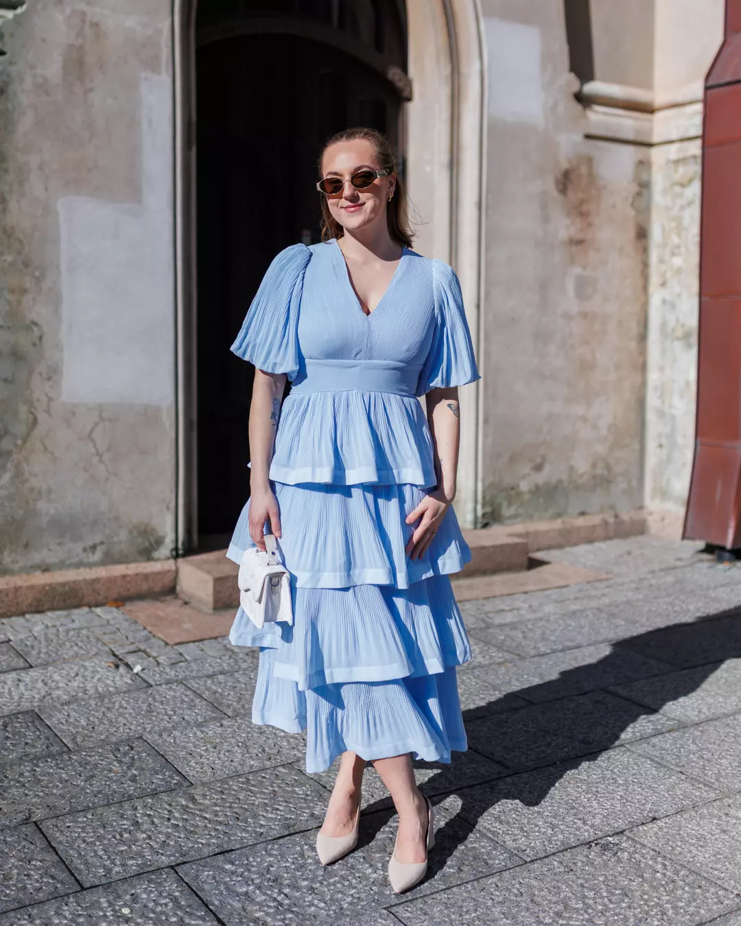 Yasplira SS Long Dress Skyway - Yas