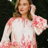 Maelle Blouse Red Print - Secrets By B