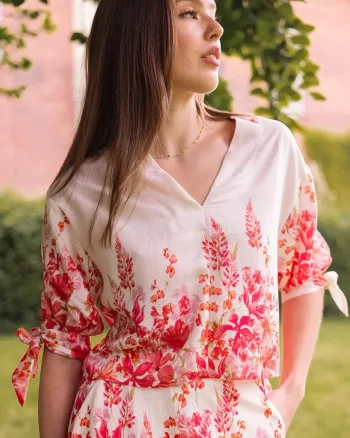 Elea Top Red Print - Secrets By B