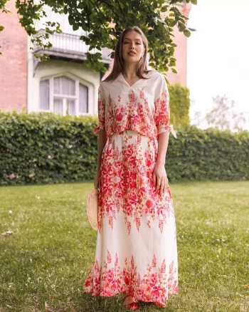 Elea Skirt Red Print - Secrets By B