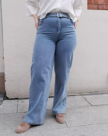 Lova Denim Belt Pant Denim Blue - Co´couture