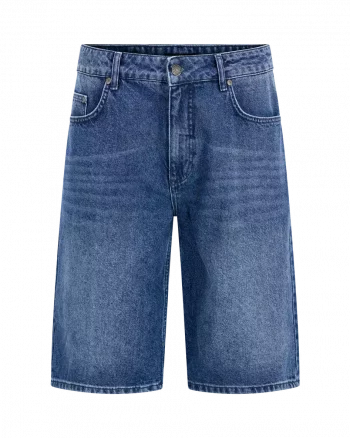 Chance Denim Shorts Mid Blue - Urban Pioneers
