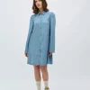Tannia Dress Blue Soft Wash - Mbym