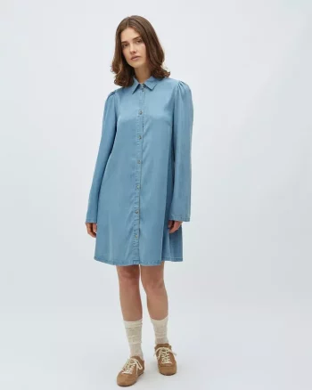 Tannia Dress Blue Soft Wash - Mbym