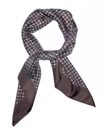 Skjerf Småmønstret Brun - Intex