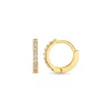 Mini Pavé Huggie Hoops Gold - Orelia