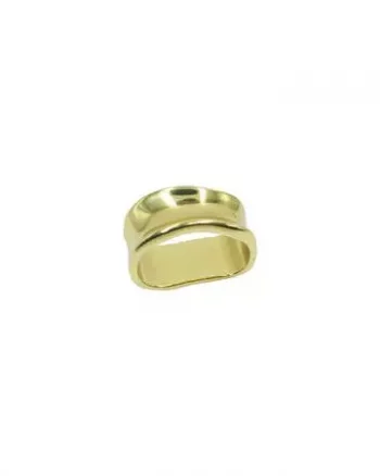 Skjerf Ring Wave Gull - Intex