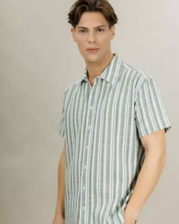 Niles SS Shirt LT.Blue Multi - Urban Pioneers