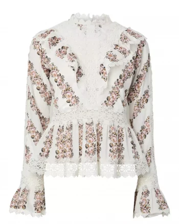 Yaspetrea LS Top Star White/Insert Print - Yas