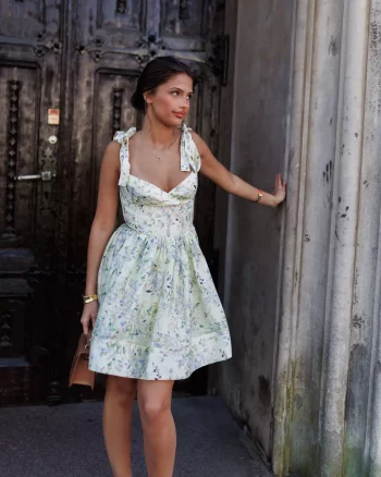 Etna Dress Flower AOP - Urban Pioneers