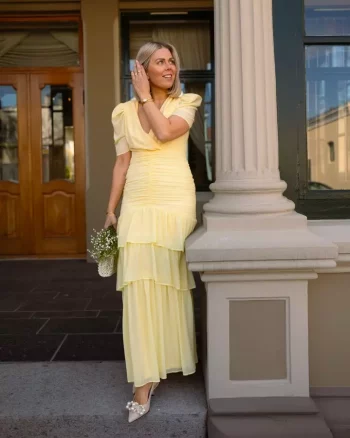 Jenna Maxi Dress Lemonade - Love Lolina