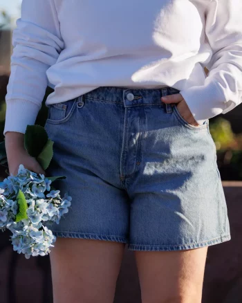 Eva Short Envisage Mid Vintage Indigo - Neuw