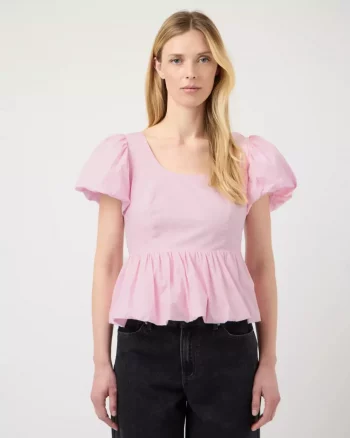 Yasnille SS Bubble Top Pink Lady - YAS