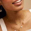 Mixed Shell & Starfish Charm Necklace - Orelia