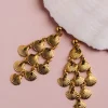 Shell Chandelier Earrings Gold - Orelia