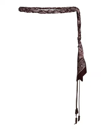 Morison Scarf Mix Belt Dark Brown - Co´couture