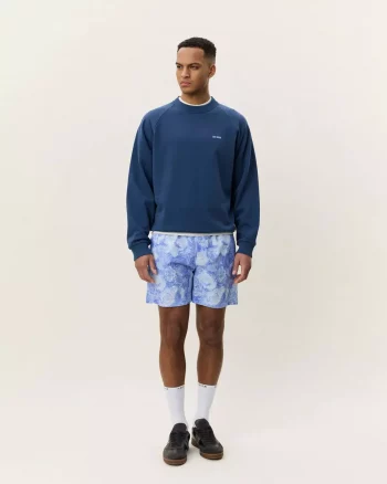 Mini Logo Sweatshirt Dark Denim Blue - Les Deux