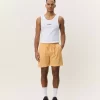 Seersucker Swim Shorts Apricot - Les Deux