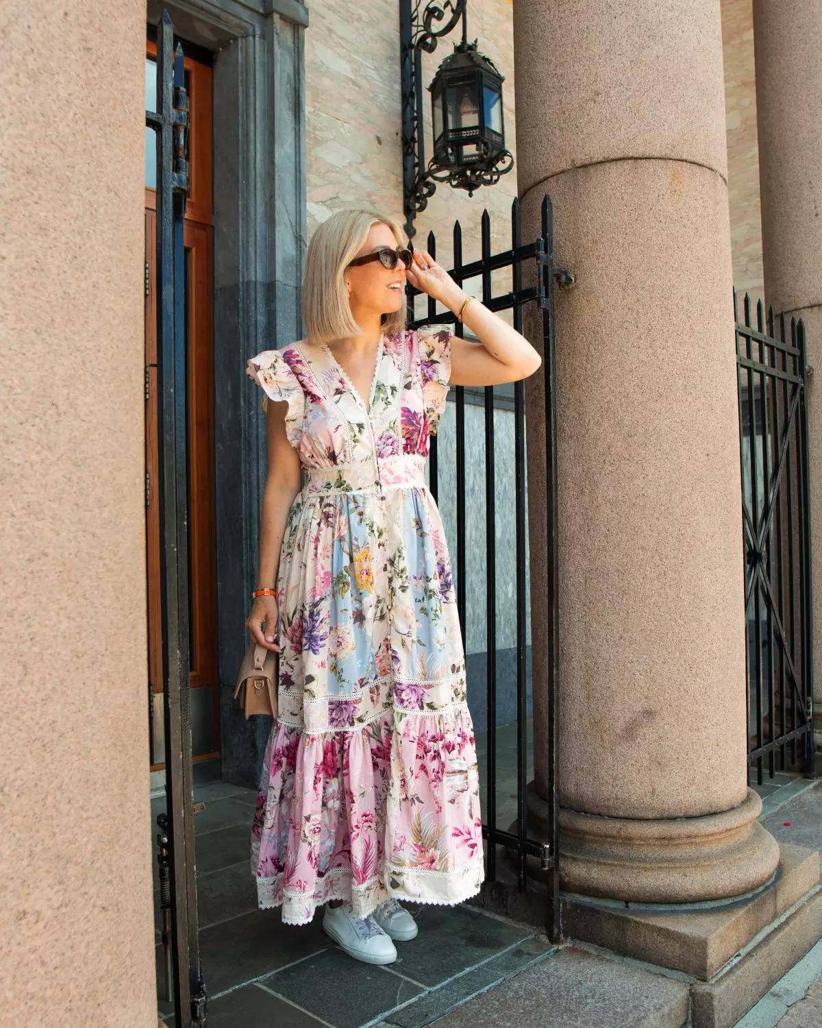 Yasmessa CS Long Dress Pristine/W. Balleri - Yas