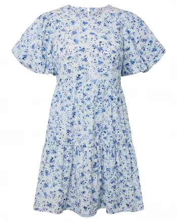 Yascolea SS Dress S Pristine/ Blue Donna - Yas