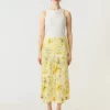 Yaspella Midi Skirt Pale Banana/ Lemon - Yas