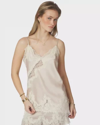 Viole Lace Top Champagne - Neo Noir