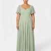 Alette Maxi Dress Light Sage - Murlong Cres