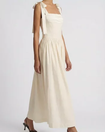 Elsa Maxi Dress Ivory - Murlong Cres
