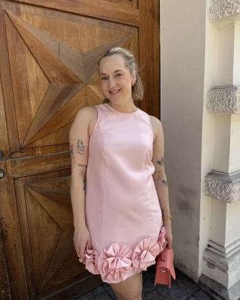 Yasellina Mini Dress Blushing Rose - YAS