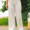 Colette Embroidery Pant Off White - Co ´Couture